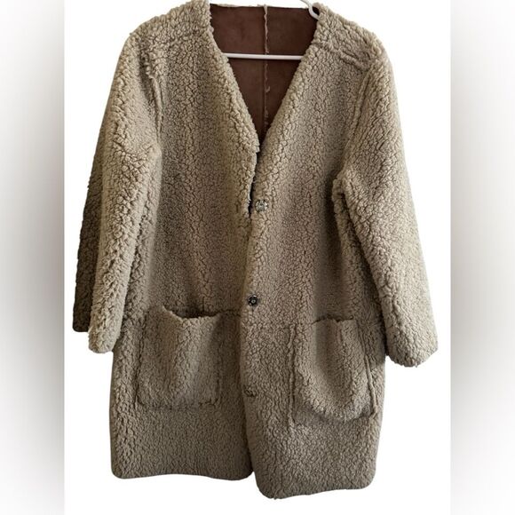 BB Dakota Women’s Reversible Faux Shearling Jacket New in Size Small. - Picture 6 of 7